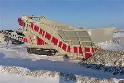 Bulkontvangstfeeder met rupsbanden