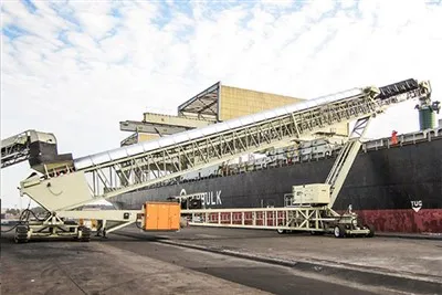 Telescopische scheepslader